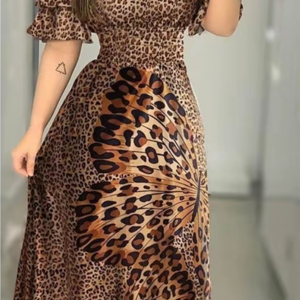 Leopard Print Maxi Dress